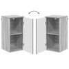 vidaXL Σετ Επίπλων Μπάνιου με ράφι 5 pcs Γκρι sonoma 30 x 35 x 192 εκ.