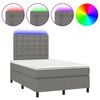 vidaXL &Kappa;&rho;&epsilon;&beta;ά&tau;&iota; Boxspring &mu;&epsilon; &Sigma;&tau;&rho;ώ&mu;&alpha; & LED &Sigma;&kappa;.&Gamma;&kappa;&rho;&iota; 120x190&epsilon;&kappa;. &Upsilon;&phi;&alpha;&sigma;&mu;ά&tau;&iota;&nu;&omicron;