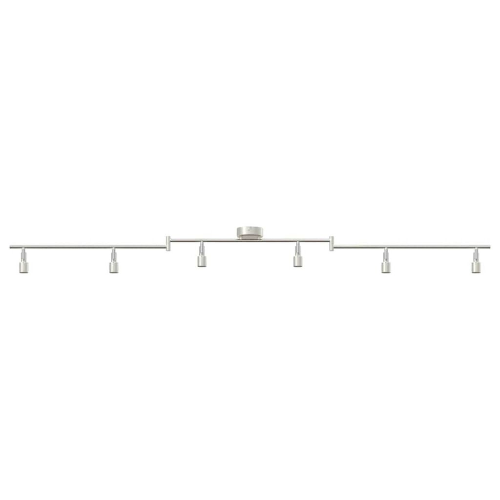 vidaXL Σποτ οροφής Βουρτσισμένο Νίκελ 176.5 x 9.5 x 14 εκ Ατσάλι