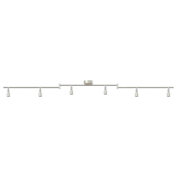vidaXL Σποτ οροφής Βουρτσισμένο Νίκελ 176.5 x 9.5 x 14 εκ Ατσάλι