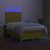 vidaXL &Kappa;&rho;&epsilon;&beta;ά&tau;&iota; Boxspring &mu;&epsilon; &Sigma;&tau;&rho;ώ&mu;&alpha; & LED &Pi;&rho;ά&sigma;&iota;&nu;&omicron; 120x200 &epsilon;&kappa; &Upsilon;&phi;&alpha;&sigma;&mu;ά&tau;&iota;&nu;&omicron;