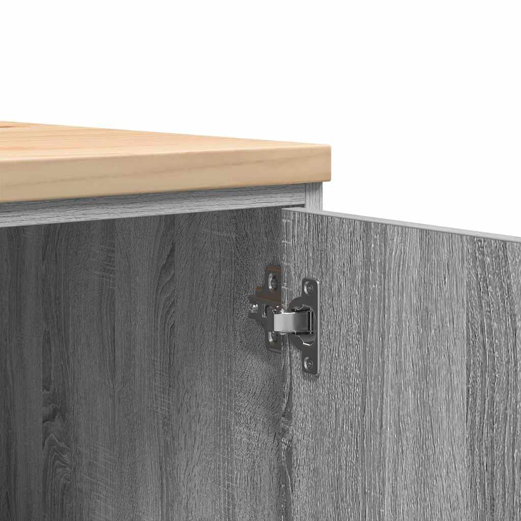 vidaXL ντουλάπι αποθήκευσης γκαράζ 60x51x85 εκ μασίφ ξύλο πεύκο