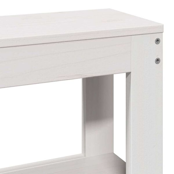 vidaXL Σκελετός Κρεβ. Χωρίς Στρώμα Λευκό 180x200 εκ Μασίφ Πεύκο