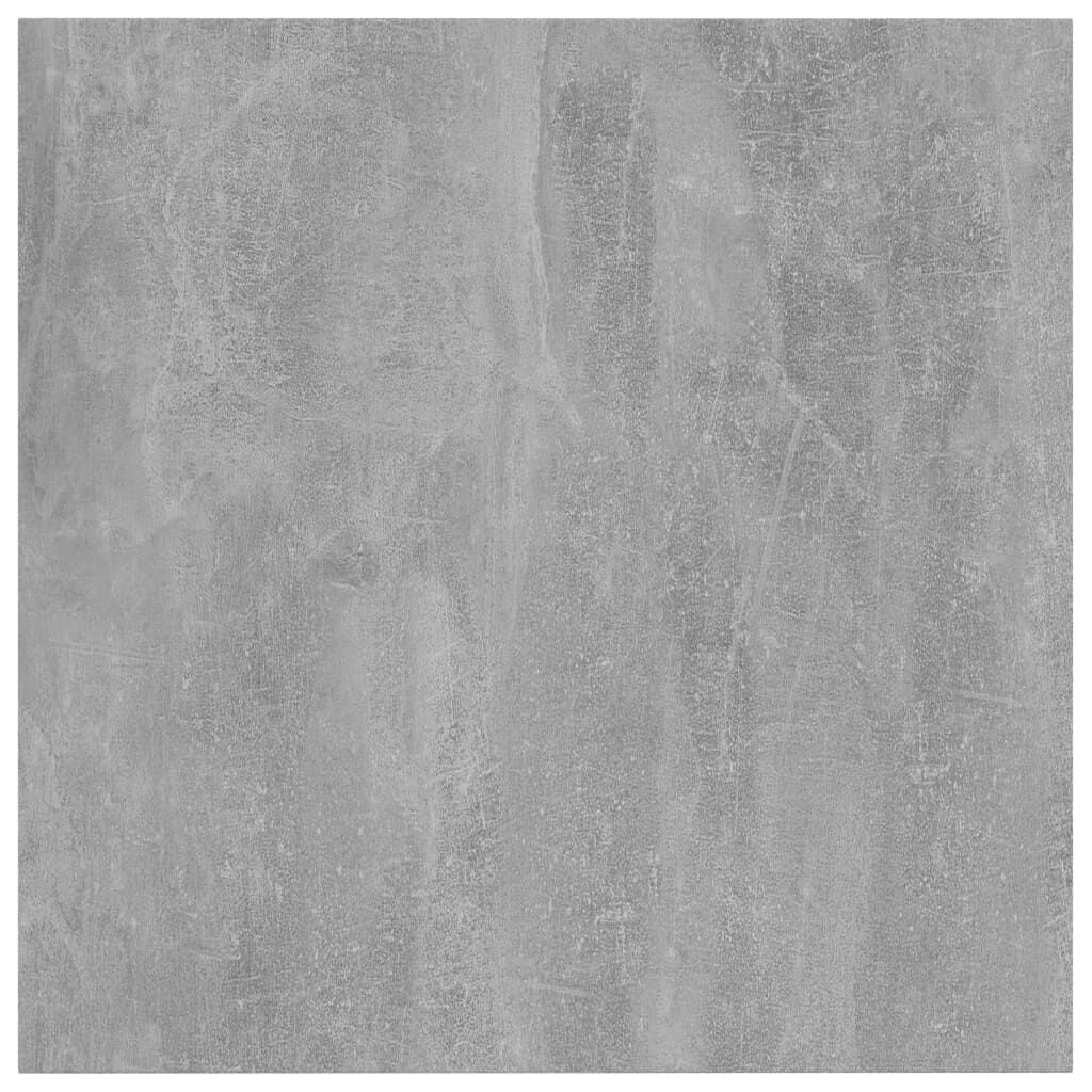 vidaXL Ράφια Βιβλιοθήκης 8 τεμ. Γκρι Σκυροδ. 40x40x1,5 εκ. Επεξ.Ξύλο