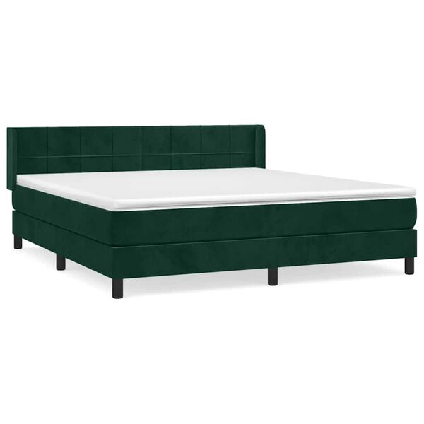 vidaXL &Kappa;&rho;&epsilon;&beta;ά&tau;&iota; Boxspring &mu;&epsilon; &Sigma;&tau;&rho;ώ&mu;&alpha; &Sigma;&kappa;&omicron;ύ&rho;&omicron; &Pi;&rho;ά&sigma;&iota;&nu;&omicron; 180x200&epsilon;&kappa;. &Beta;&epsilon;&lambda;&omicron;ύ&delta;&iota;&nu;&omicron;