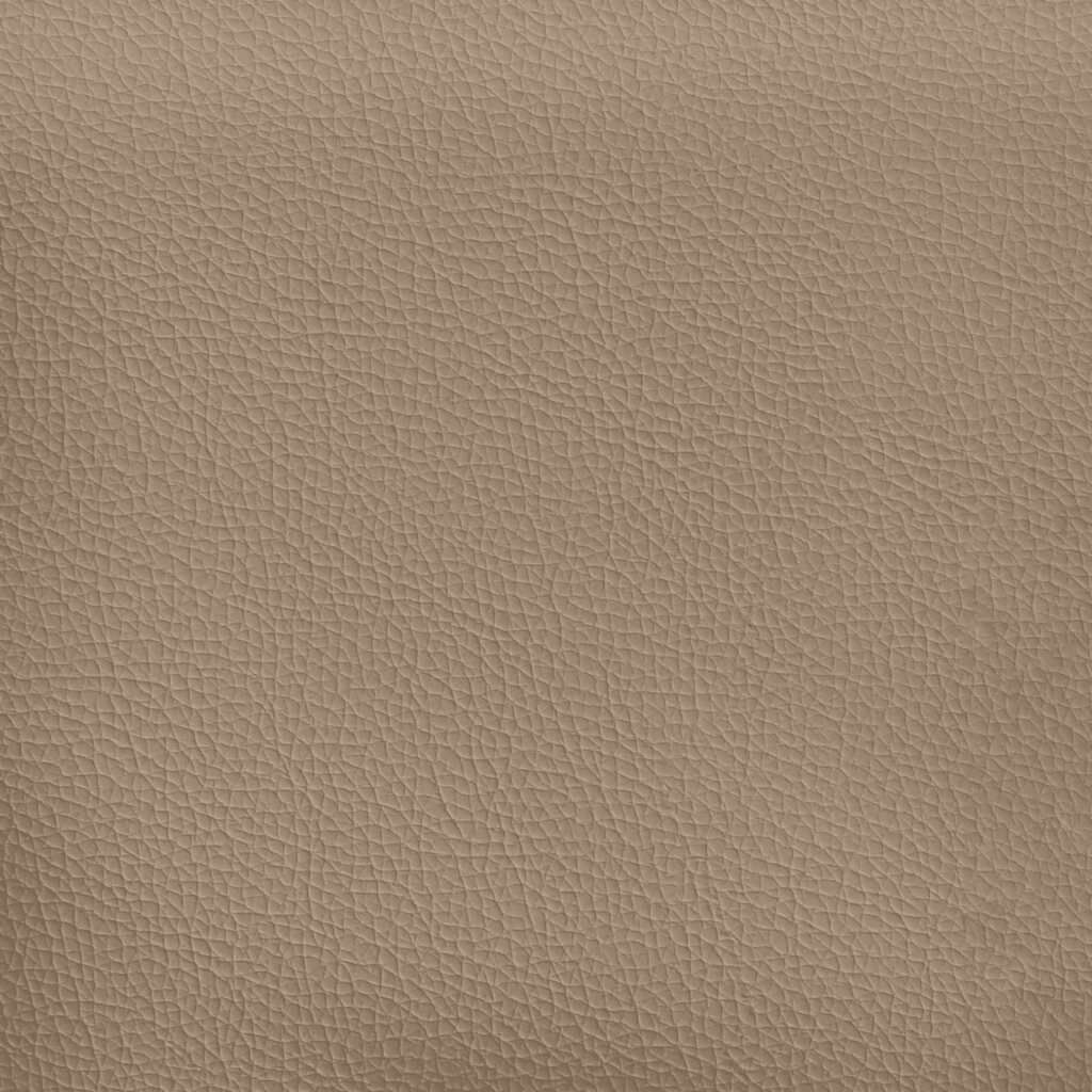 vidaXL Οθωμανικό κρεβάτι με στρώματα Cappucino 200x200cm Faux Leather