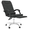 vidaXL Πολυθρόνα Γραφείου Μασάζ Ανακλινόμενη Μαύρη από Συνθετικό Δέρμα