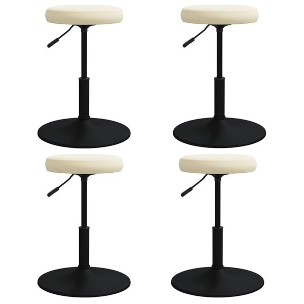 vidaXL &Kappa;&alpha;&rho;έ&kappa;&lambda;&epsilon;&sigmaf; &Tau;&rho;&alpha;&pi;&epsilon;&zeta;&alpha;&rho;ί&alpha;&sigmaf; 4 &tau;&epsilon;&mu;. &Kappa;&rho;&epsilon;&mu; &Beta;&epsilon;&lambda;&omicron;ύ&delta;&iota;&nu;&epsilon;&sigmaf;