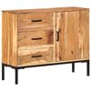 vidaXL Ντουλάπι με Συρτάρια 88 x 30 x 73 εκ. από Μασίφ Ξύλο Ακακίας