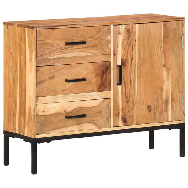 vidaXL Ντουλάπι με Συρτάρια 88 x 30 x 73 εκ. από Μασίφ Ξύλο Ακακίας