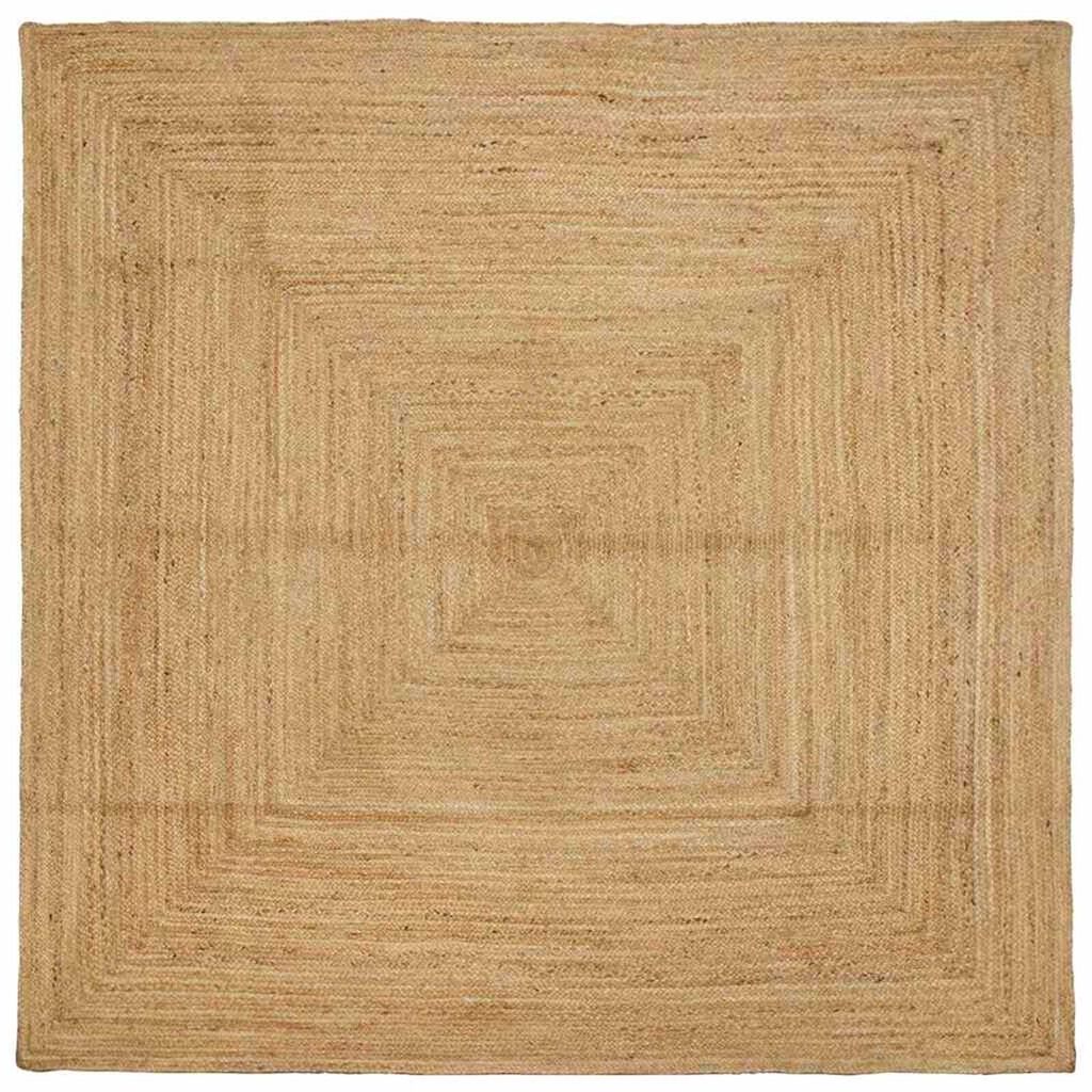 vidaXL Χαλί Μπεζ 240 x 240 cm Γιούτα