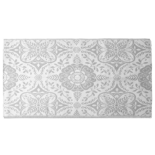 vidaXL χαλί εξωτερικού χώρου ARAKIL ανοιχτό γκρι 160x230 cm PP