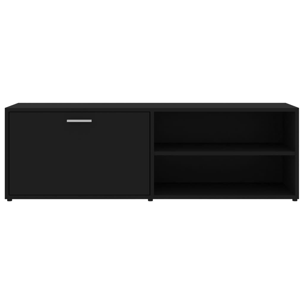 vidaXL Έπιπλο Τηλεόρασης Μαύρο 120 x 34 x 37 εκ. από Επεξ. Ξύλο