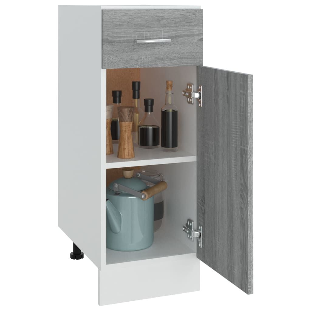 vidaXL Έπιπλο Με Συρτάρι Lyon Γκρι Sonoma 30x46x81,5εκ.
