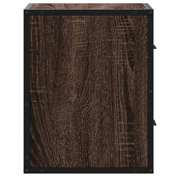 vidaXL Επίτοιχα κομοδίνα 2 τεμάχια καφέ δρυς 40x31x39,5 cm