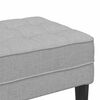 vidaXL παγκάκι Σκούρο γκρι 113 x 57 x 39 εκ. ύφασμα