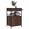 vidaXL Τρόλεϊ Κουζίνας Καφέ Δρυς 56x43x89,5 εκ. από Επεξεργασμένο Ξύλο