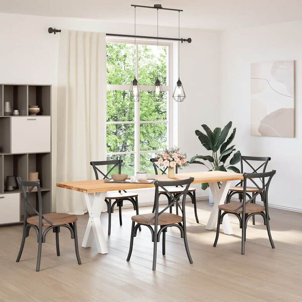 vidaXL &Pi;ό&delta;&iota;&alpha; &Tau;&rho;&alpha;&pi;&epsilon;&zeta;&alpha;&rho;ί&alpha;&sigmaf; &sigma;&epsilon; &Sigma;&chi;ή&mu;&alpha; &Chi;, 2 &tau;&epsilon;&mu;. &Lambda;&epsilon;&upsilon;&kappa;ά 50x(72-73) &epsilon;&kappa;. &Alpha;&tau;&sigma;ά&lambda;&iota;