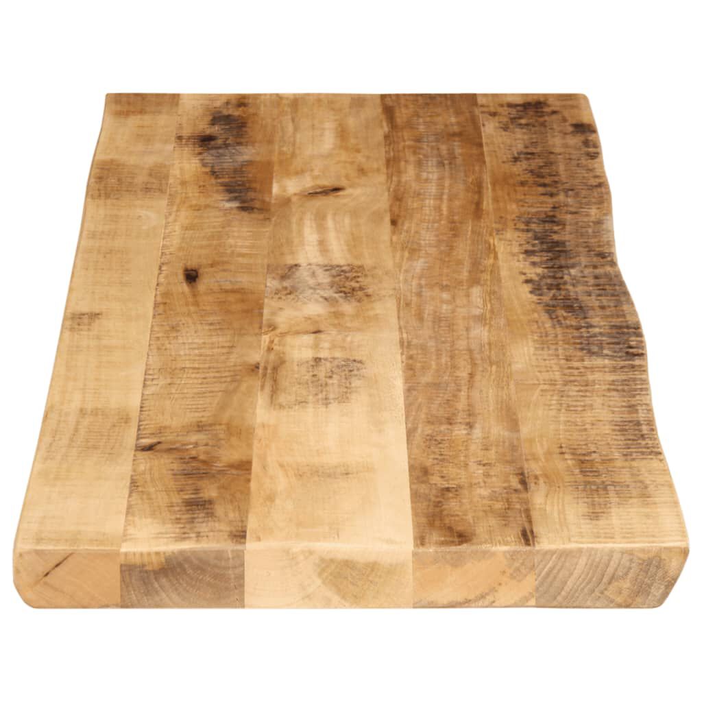 vidaXL Επιφάνεια Τραπεζιού 110x40x2,5 εκ. Live Edge Μασίφ Ξύλο Μάνγκο