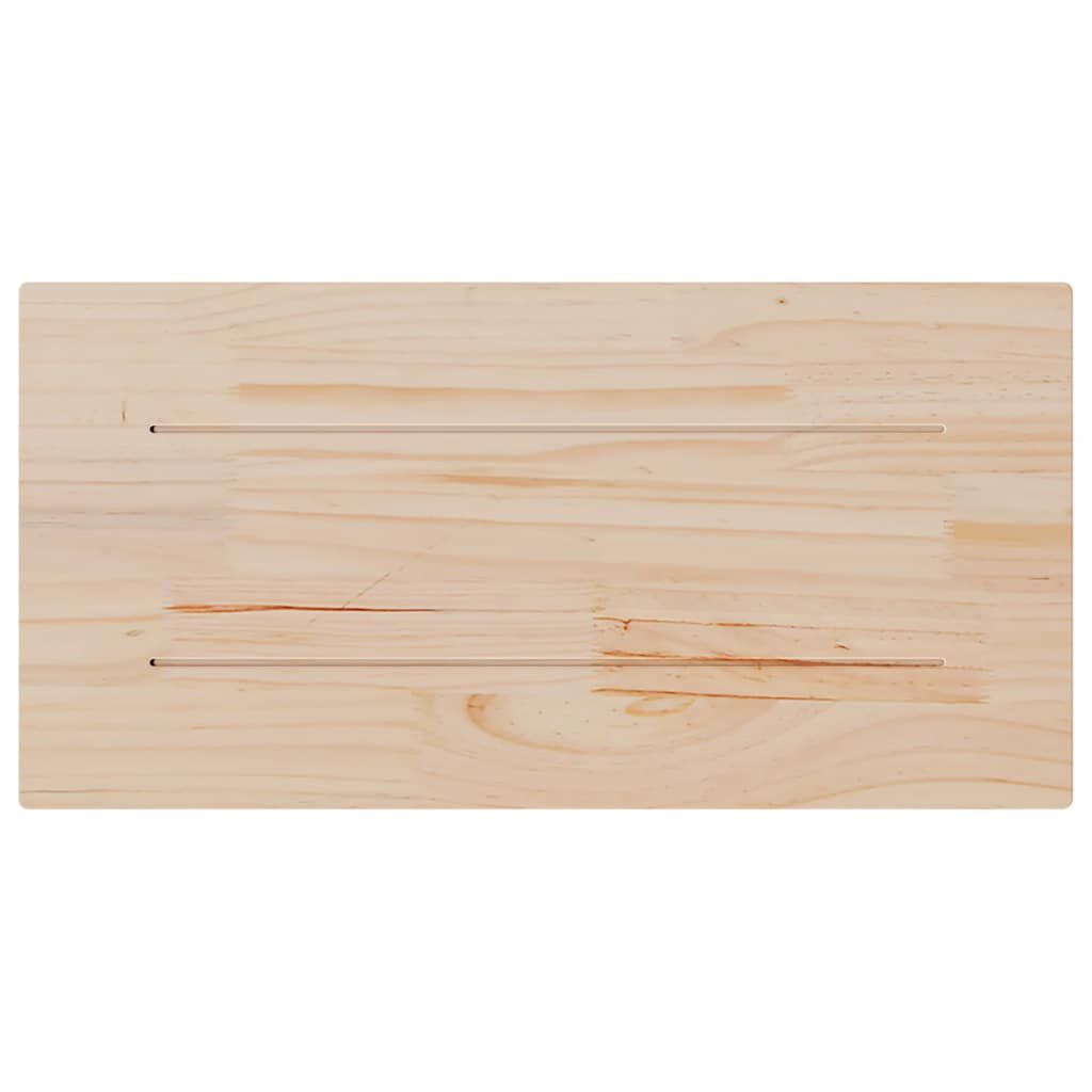 vidaXL Επιφάνεια Τραπεζιού Ορθογ. 80x40x2,5 εκ. από Μασίφ Ξύλο Πεύκου