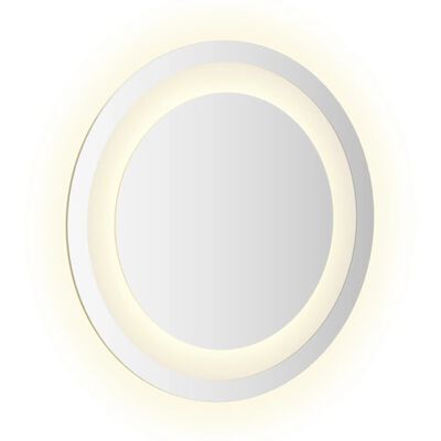 vidaXL Καθρέφτης Μπάνιου LED Στρογγυλός 30 εκ.