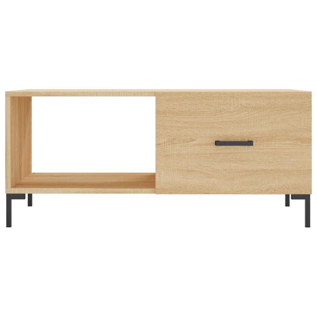 vidaXL Τραπεζάκι Σαλονιού Sonoma Δρυς 90x50x40 εκ. Επεξεργασμένο Ξύλο