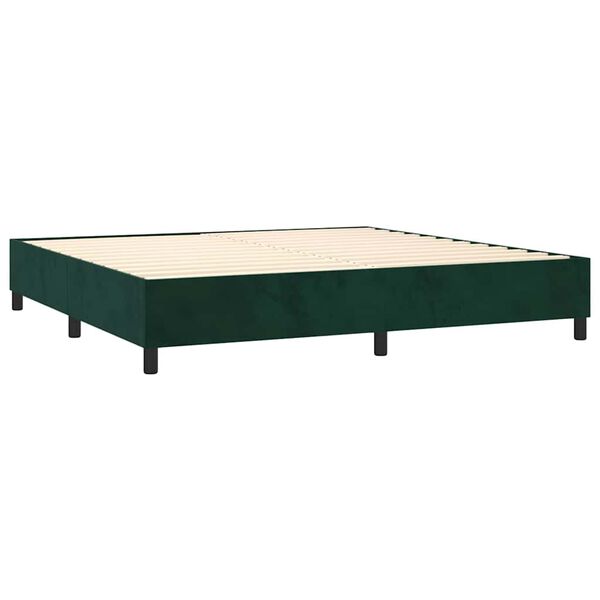 vidaXL &Kappa;&rho;&epsilon;&beta;ά&tau;&iota; Boxspring &mu;&epsilon; &Sigma;&tau;&rho;ώ&mu;&alpha; &Sigma;&kappa;&omicron;ύ&rho;&omicron; &Pi;&rho;ά&sigma;&iota;&nu;&omicron; 200x200&epsilon;&kappa;. &Beta;&epsilon;&lambda;&omicron;ύ&delta;&iota;&nu;&omicron;