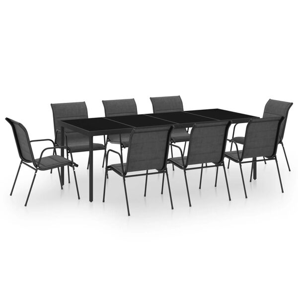 vidaXL &Sigma;&epsilon;&tau; &Tau;&rho;&alpha;&pi;&epsilon;&zeta;&alpha;&rho;ί&alpha;&sigmaf; &Epsilon;&xi;&omega;&tau;&epsilon;&rho;&iota;&kappa;&omicron;ύ &Chi;ώ&rho;&omicron;&upsilon; 9 &Tau;&epsilon;&mu;&alpha;&chi;ί&omega;&nu; &Mu;&alpha;ύ&rho;&omicron; &Alpha;&tau;&sigma;ά&lambda;&iota;&nu;&omicron;