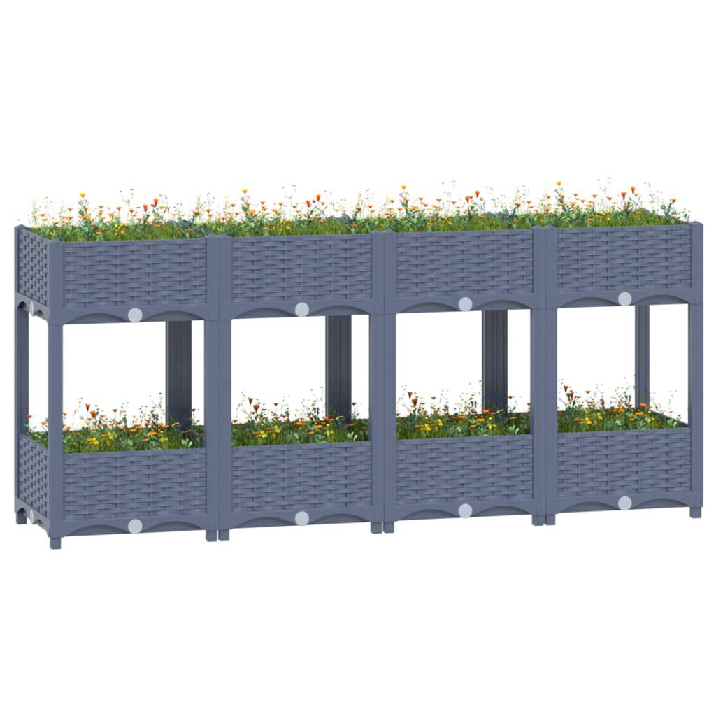 vidaXL Ζαρντινιέρα 160 x 40 x 71 εκ. από Πολυπροπυλένιο
