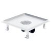 vidaXL Σιφόνι 2 σε 1 Επίπεδο/Ένθετο Πλακιδίου 28x28 εκ. Ανοξ. Ατσάλι