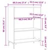 vidaXL Βιβλιοθήκη Γυαλιστερό Λευκό 69,5x32,5x90 εκ. Επεξεργασμένο Ξύλο