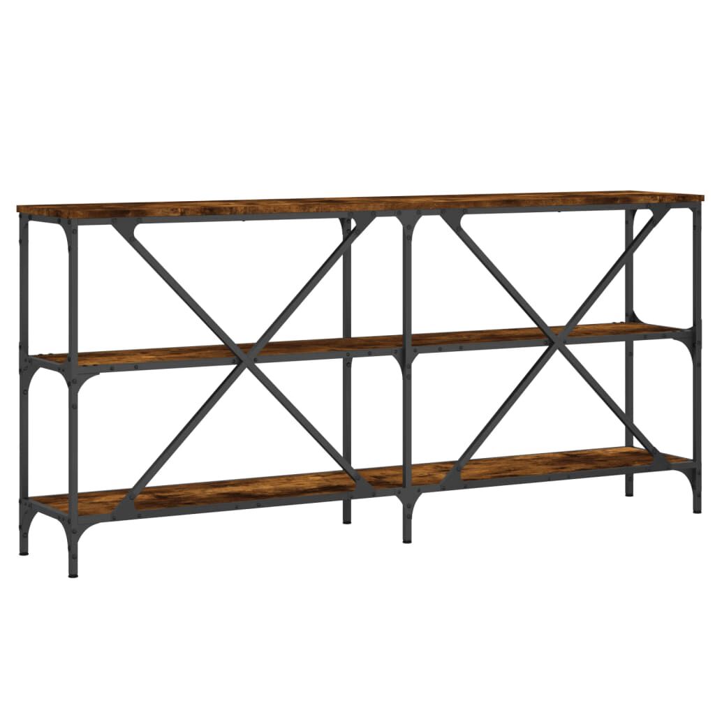 vidaXL Τραπέζι Κονσόλα Sonoma Δρυς 160x30x75 εκ. Επεξ. Ξύλο/Σίδηρος