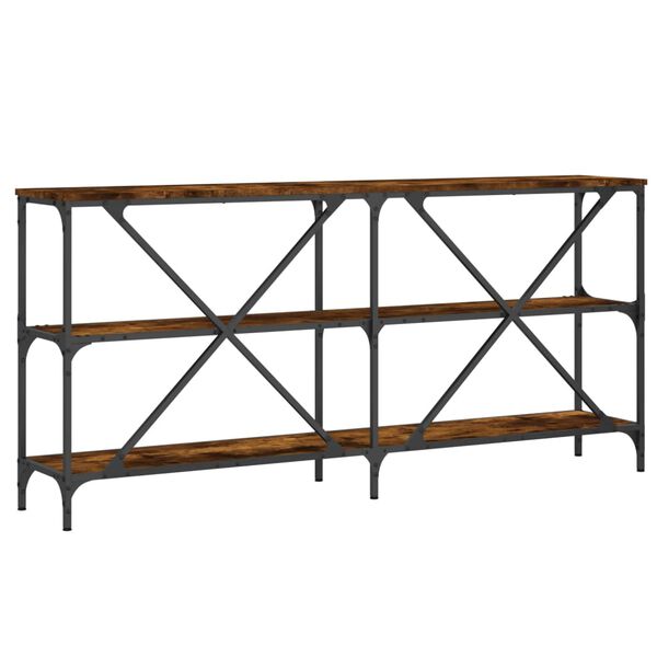vidaXL Τραπέζι Κονσόλα Sonoma Δρυς 160x30x75 εκ. Επεξ. Ξύλο/Σίδηρος