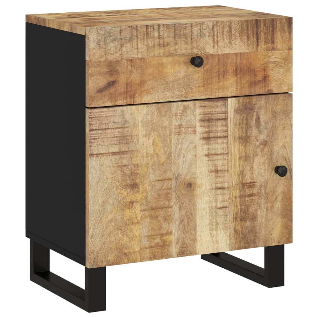vidaXL Κομοδίνο 50x33x60 εκ. Μασίφ Ξύλο Μάνγκο & Επεξεργασμένο Ξύλο
