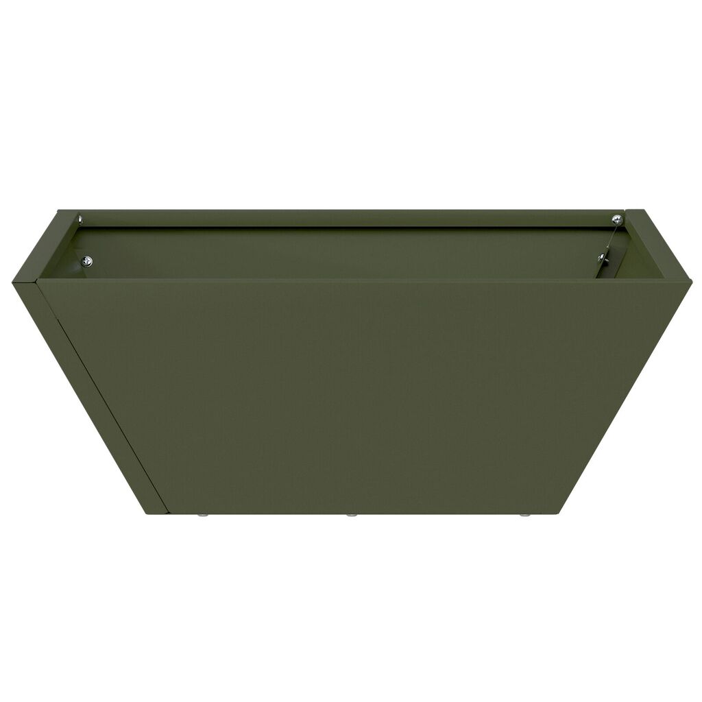 vidaXL Μεταλλική γλάστρα Ελιά Μέταλλο 40 x 40 x 15 εκ. Ορθογώνια