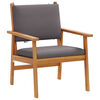 vidaXL Σετ Καναπέ Κήπου 6 pcs Καφέ 45 x 45 x 38 εκ. Μασίφ ξύλο ακακίας