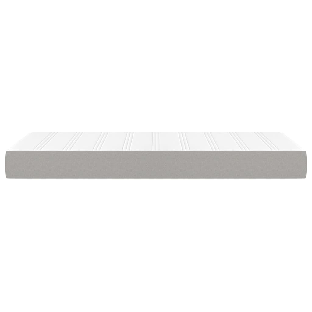 vidaXL Στρώμα με Pocket Springs Ανοιχτό Γκρι 80x200x20 εκ. Υφασμάτινο