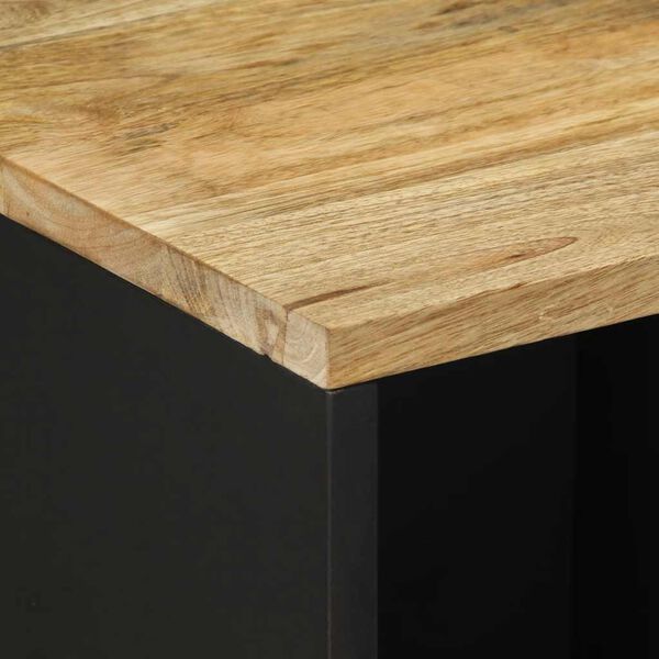 vidaXL Μπουφές 80x33,5x75 εκ. από Μασίφ Ακατέργαστο Ξύλο Μάνγκο