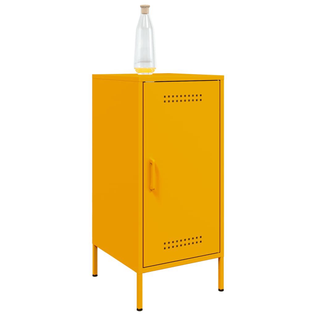 vidaXL Ντουλάπι Μουσταρδί 36x39x79 εκ. από Ατσάλι