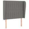 vidaXL Κρεβάτι Boxspring με Στρώμα Σκούρο Γκρι 80x200 εκ. Υφασμάτινο