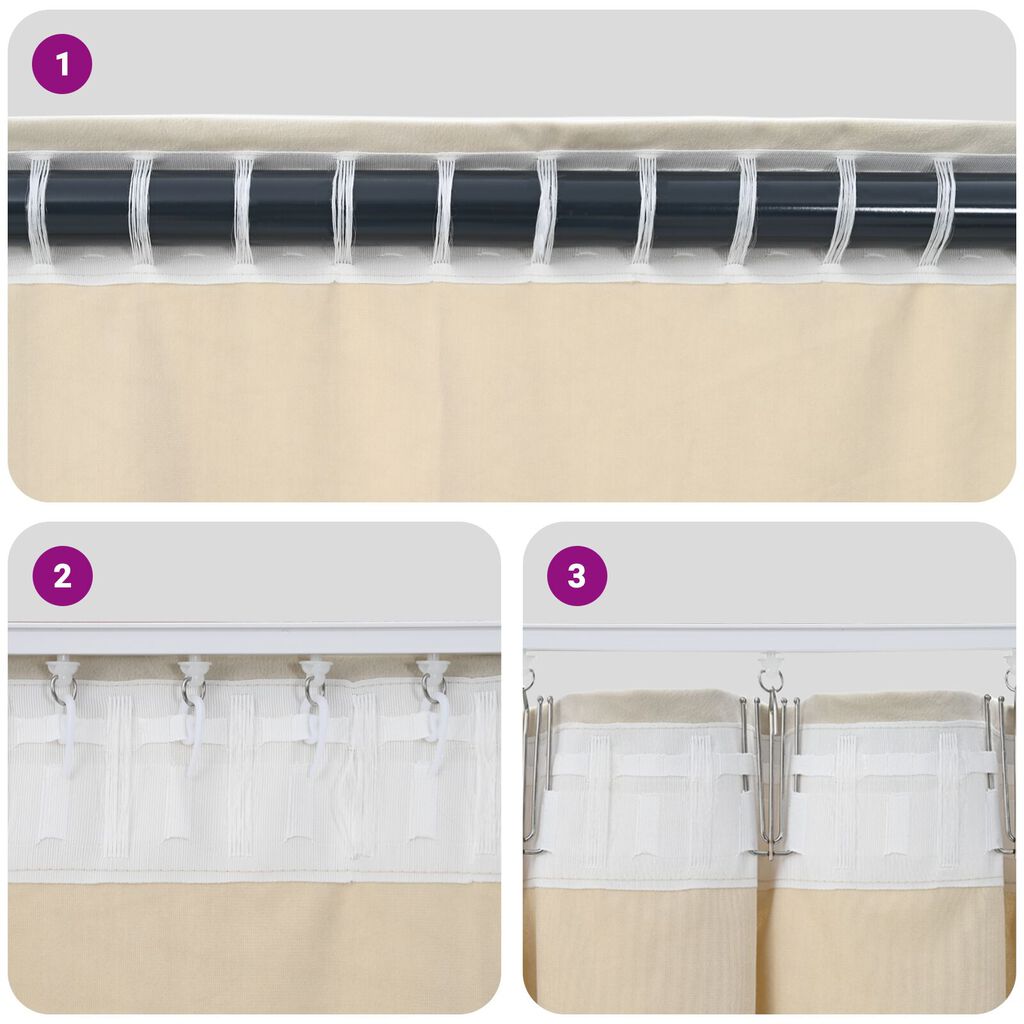 Curtains blackout vidaXL με κορδέλα 2 τεμ Σκούρο Πράσινο Βελούδο