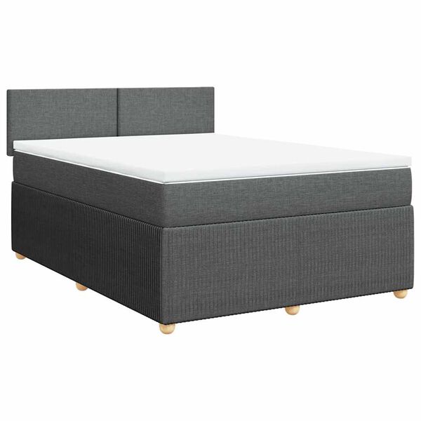vidaXL &Kappa;&rho;&epsilon;&beta;ά&tau;&iota; Boxspring &mu;&epsilon; &Sigma;&tau;&rho;ώ&mu;&alpha; &Sigma;&kappa;&omicron;ύ&rho;&omicron; &Gamma;&kappa;&rho;&iota; 140x200 &epsilon;&kappa; &Upsilon;&phi;&alpha;&sigma;&mu;ά&tau;&iota;&nu;&omicron;