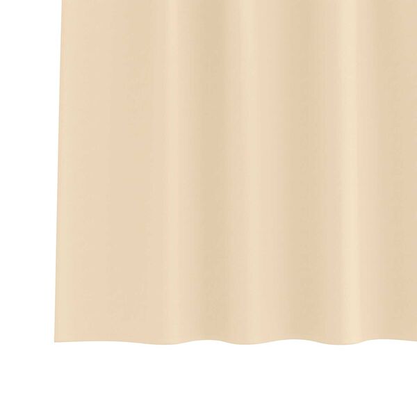 vidaXL Κουρτίνες με κουρτίνες 2 pcs Κρεμ 260 x 140 εκ. Πολυεστέρας