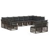 vidaXL &Sigma;&epsilon;&tau; &Kappa;&alpha;&nu;&alpha;&pi;έ &Kappa;ή&pi;&omicron;&upsilon; 12 pcs &Gamma;&kappa;&rho;&iota; &sigma;&upsilon;&nu;&theta;&epsilon;&tau;&iota;&kappa;ό &rho;&alpha;&tau;ά&nu;