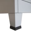 vidaXL Ντουλάπα Γραφείου με 4 Πόρτες Γκρι 90 x 40 x 180 εκ. Ατσάλινη