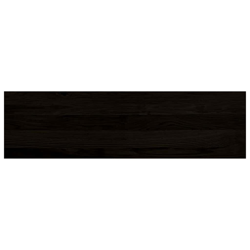 vidaXL Πέλματα Σκάλας 2 τεμάχια Σκούρο καφέ 90x30x2 cm Ξύλο μασίφ δρυς