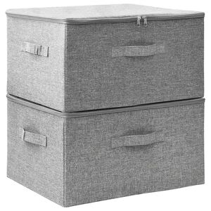 vidaXL &Kappa;&omicron;&upsilon;&tau;&iota;ά &Alpha;&pi;&omicron;&theta;ή&kappa;&epsilon;&upsilon;&sigma;&eta;&sigmaf; 2 &tau;&epsilon;&mu;. &Gamma;&kappa;&rho;&iota; 43 x 34 x 23 &epsilon;&kappa;. &Upsilon;&phi;&alpha;&sigma;&mu;ά&tau;&iota;&nu;&alpha;