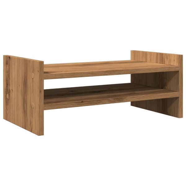 vidaXL Βάση Οθόνης Αρτισιανή Δρυς 50x27x20 εκ. από Επεξ. Ξύλο