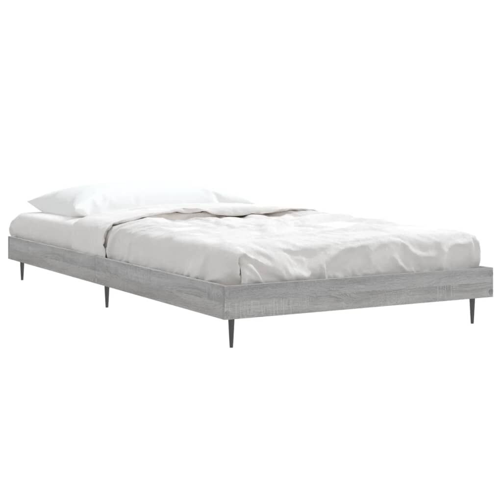 vidaXL Πλαίσιο Κρεβατιού Γκρι Sonoma 90x200 εκ. Επεξεργασμένο Ξύλο