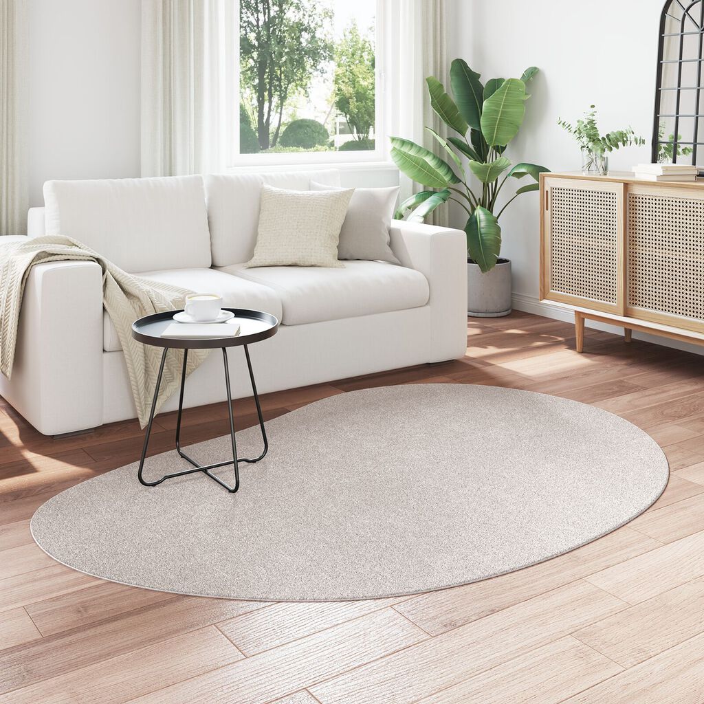 vidaXL Χαλί χώρου Άμμος 140x200 εκ Πολυεστέρα Αντιολισθητικό